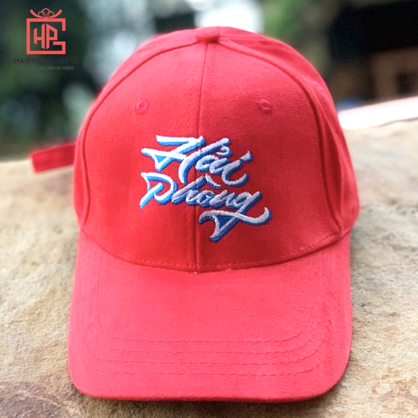 Mũ lưỡi trai form đẹp, thêu logo "Hải Phòng"